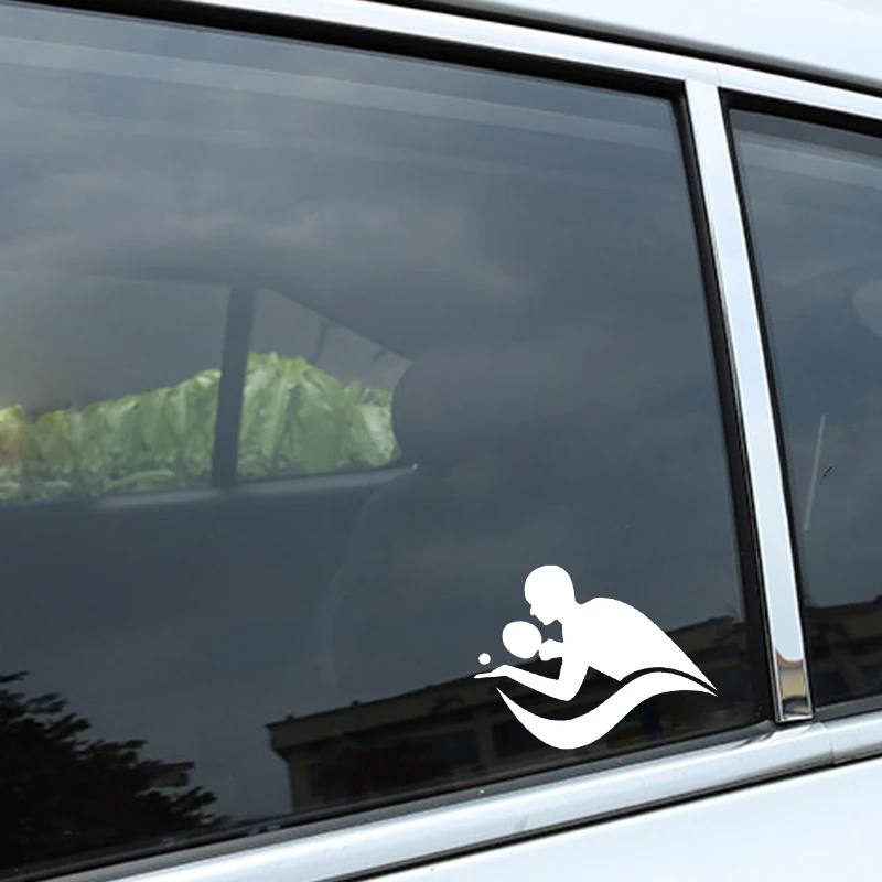

Fashionable Interesting Table Tennis Sports Stickers Pvc Car and Motorcycle Accessories Waterproof Exquisite Decals, 14cm * 11cm