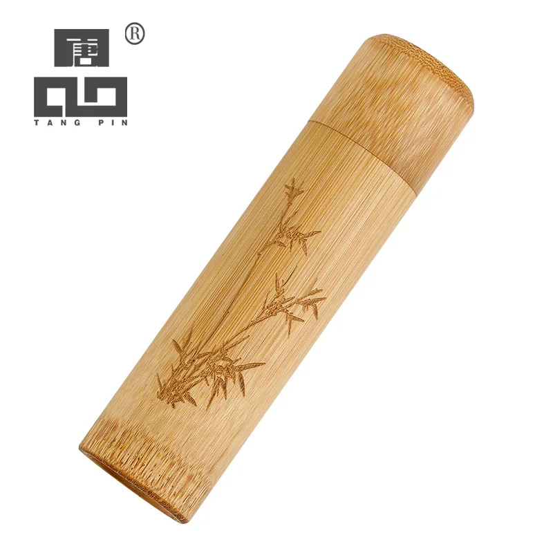 Маленькие бамбуковые керамические чайные кадки мини-канистры для чая или еды