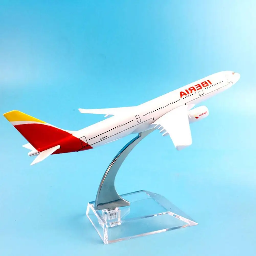 

1/400 Iberia Air Passenger A330-200 Plane Aircraft Airplane Model Desktop Decor Airliner Simulation Aircraft Toy Collectible