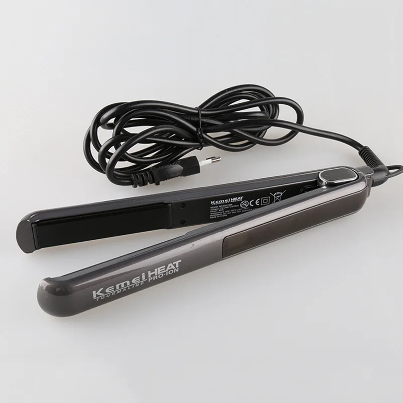 Кеми Надежное Управление Керамическим Покрытием Прямой Утюжок и Завивка Волос Кудряшки Выпрямитель Утюги Чапинья вкл.