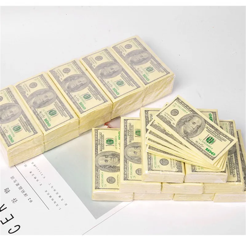 Салфетки на 100 долларов вечерние салфетки 10 штук|Сувениры для вечеринок| |