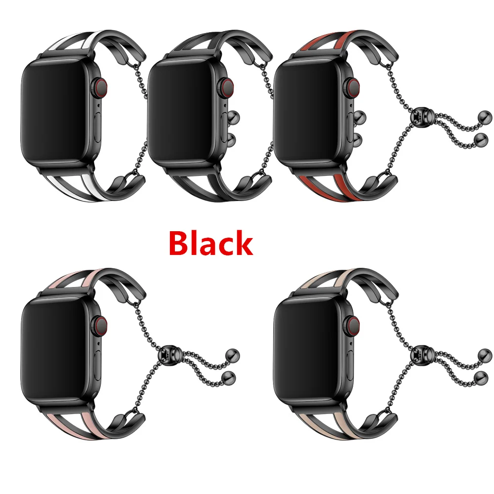 Женский ремешок для Apple watch band 38 мм 42 мм iWatch 4 band 44 мм 40 мм браслет из нержавеющей стали Apple watch 4 3 2 1 38/40 ремешок для часов