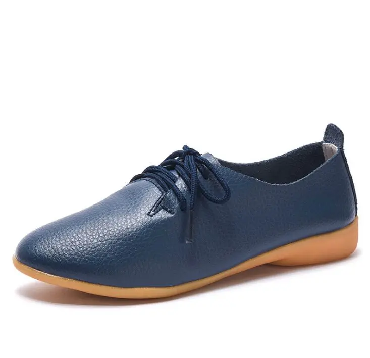 New 2019 Spring Simple Casual Genuine leather Woman Flat Shoes For Women Loafers Chaussure Femme Ladies Trainers Zapatos Mujer | Обувь