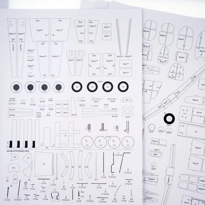 Модель горячей бумаги истребитель США P-51D MUSTANG III масштаб 1:33 3d модели-головоломки