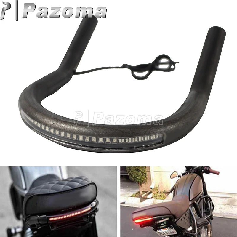 Рама для сиденья мотоцикла обруч Brat Loop Tracker End LED Стоп сигнал поворота лампа Кафе