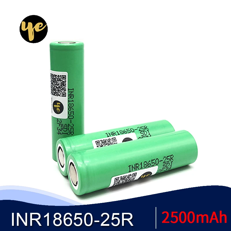 2019 новый оригинальный литиевый INR18650 25R 20A 2500 mah 18650 на батареях