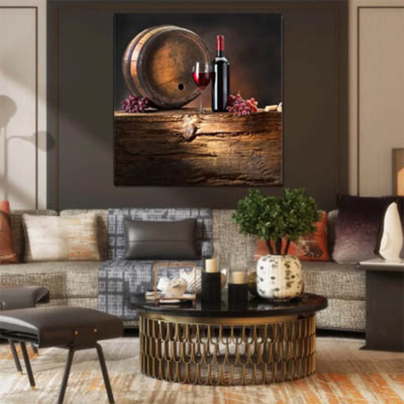 Декоративная картина для спальни гостиной прикроватного столика бутылка