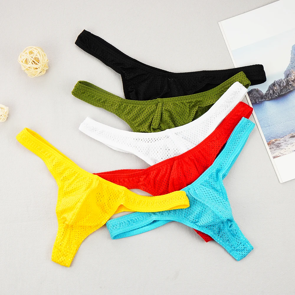 

Мужские трусы с U-образным мешочком, сетчатые трусы-бикини, танга, танга, гей-трусы, сексуальное нижнее белье, мужские с заниженной талией