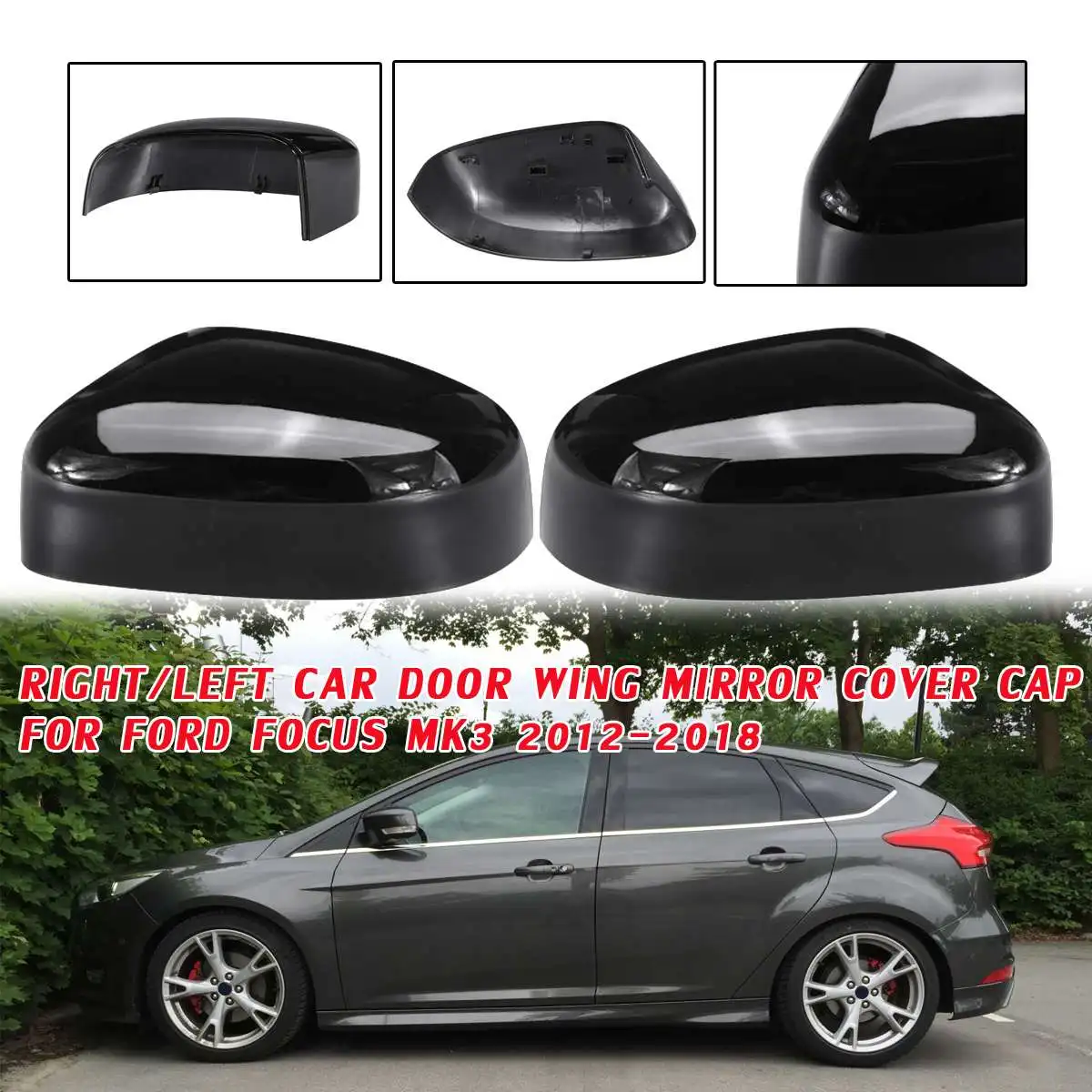 Зеркальный чехол для Ford Focus MK3 2012 2013 2014 2015 2016 2017 2018 | Автомобили и мотоциклы