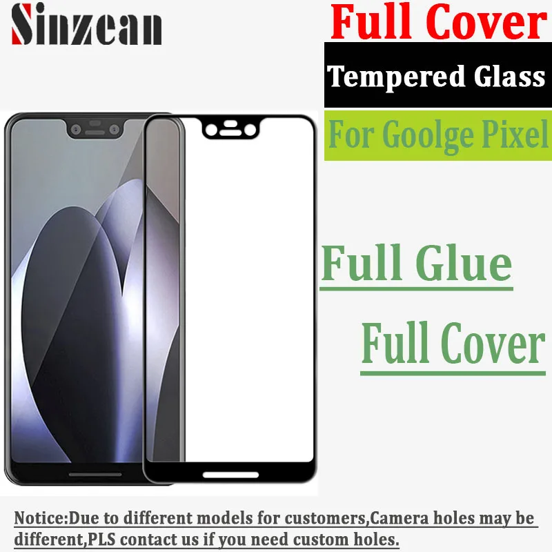 Sinzean 100 шт для Google Pixel 3A XL Lite/Pixel 3A/Pixel 4XL 2.5D полный клей полностью покрытый протектор экрана из закаленного стекла