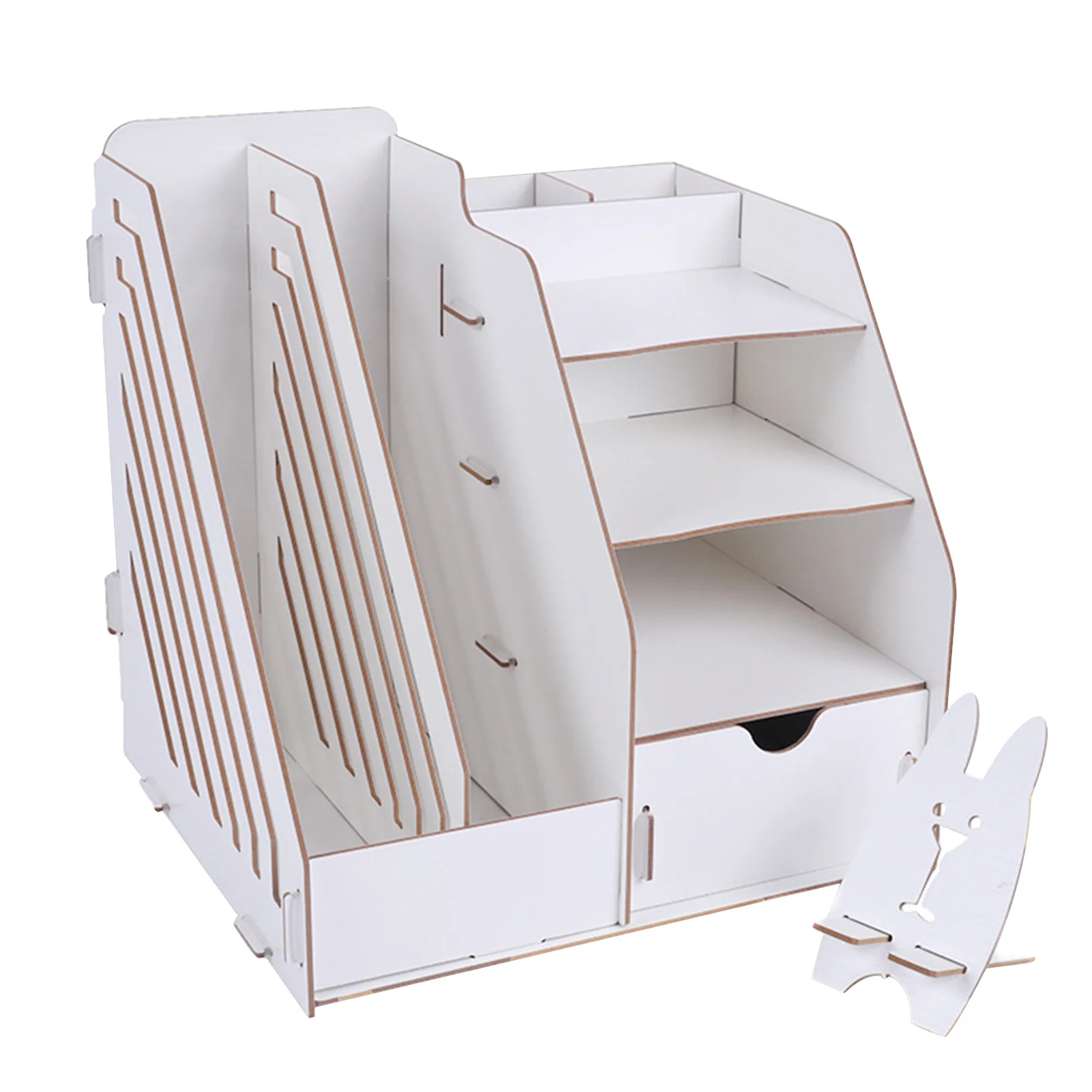 

Files Document Easy Install School Multifunction Wooden Desktop Storage Organiser Keys Phone Holder Living Room With Drawers