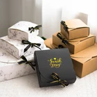 5 шт творческие Мрамор Стиль Подарочная коробка Творческий крафт Бумага DIY Подарочный пакет с коробка для конфет с лентой одежда для свадьбы, дня рождения поставки