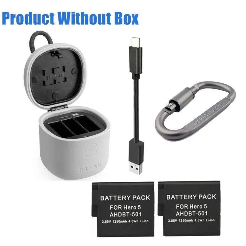 F Package USB 3,0 кард-ридер и аккумулятор и 3 порта зарядное устройство+ 3 шт 1250 мАч батарея для GoPro Hero 5 6 Hero 7 8 черный аксессуар - Цвет: F Package