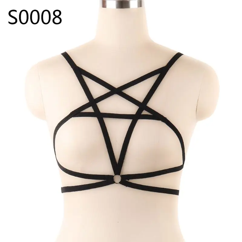 1 шт. пикантные Для женщин Hollow Out Elastic клетка бюстгальтер повязки на бретелях с
