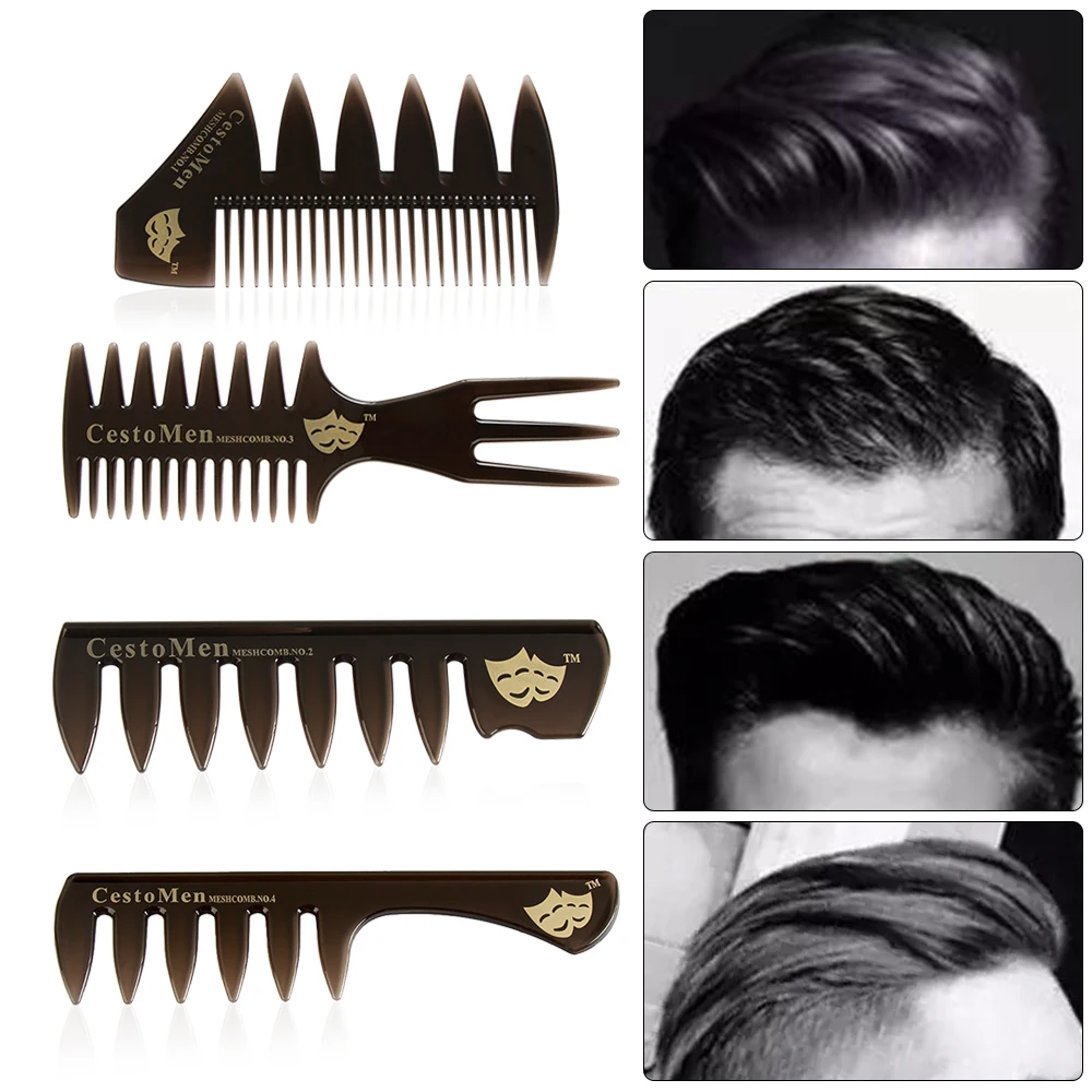 Горячая новинка, расческа для волос с широкими зубами, расческа-вилка, мужская борода, Парикмахерская щетка, парикмахерский магазин, инструмент для укладки, аксессуары для салона, афро прическа