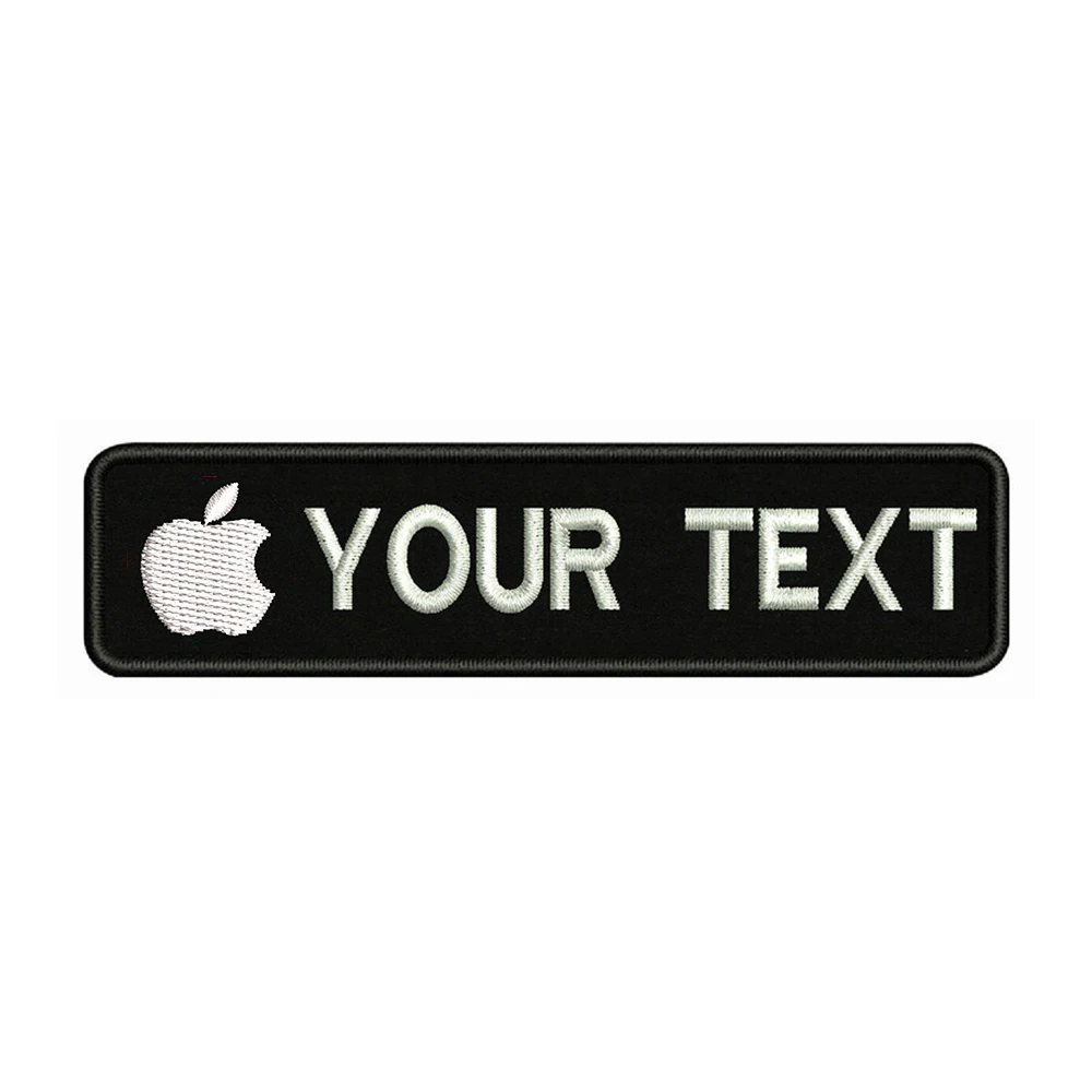 

Бейдж с вышивкой логотипа Apple, 10 х2, 5 см