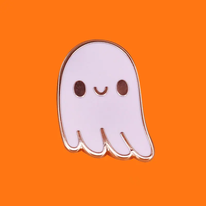 Подарок на Хэллоуин призрак эмаль булавке смешные аниме металлическая брошка