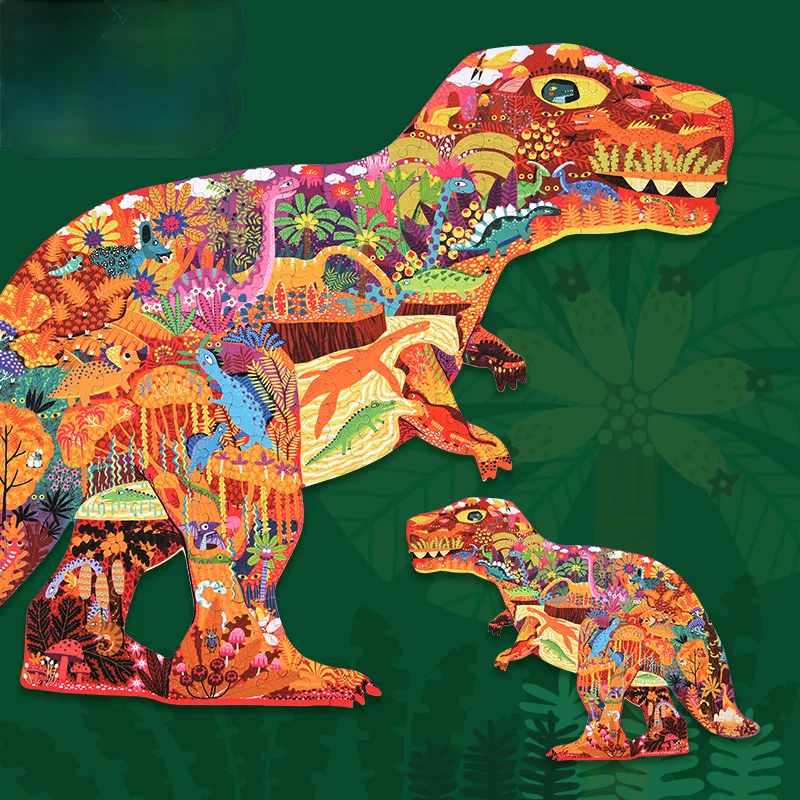 

Детский пазл 280 шт., Специальный острый динозавр, слон, животные, раннее образование, игрушки От 5 до 6 лет Baby