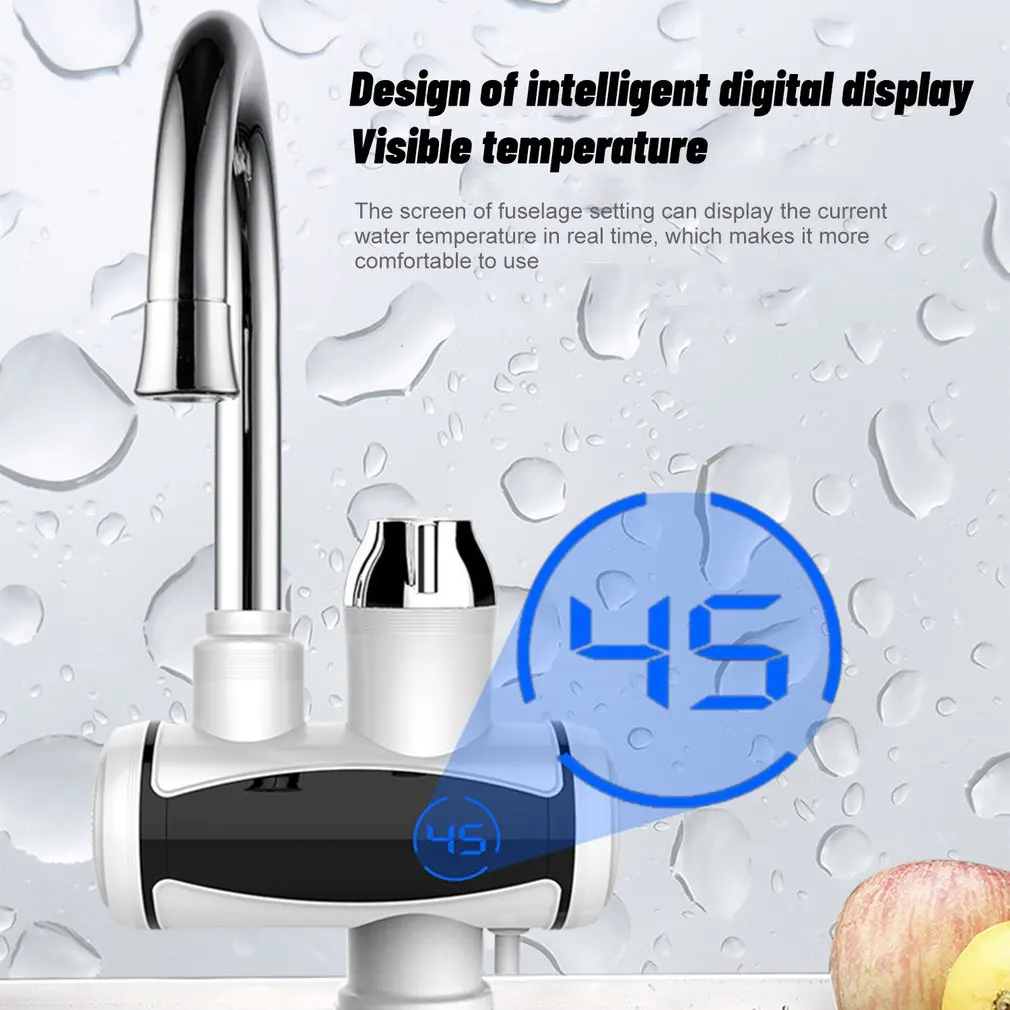 

Electric Hot Water Faucet Household Instant Heating Type Water Faucet Quick Heating Kitchen Electric Faucet