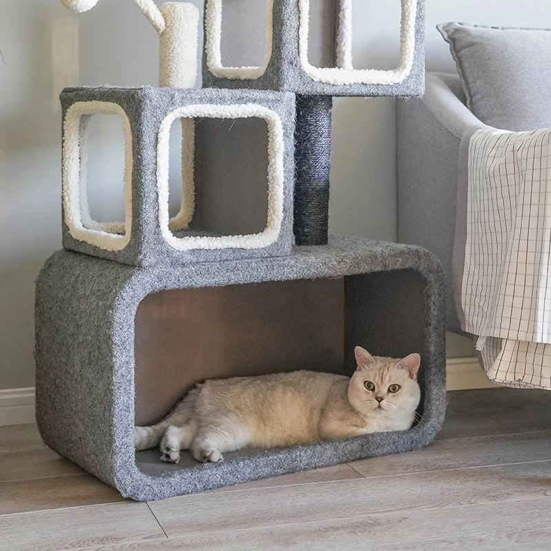 

Nordic cat climbing frame cat litter cat tree cat jumping platform multi-layer sisal large cat rack supplies