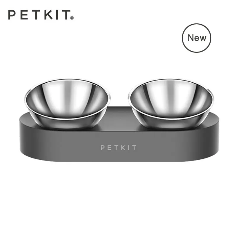Новая двойная миска PETKIT из нержавеющей стали FRESH Nano 15 ° регулируемая для корма
