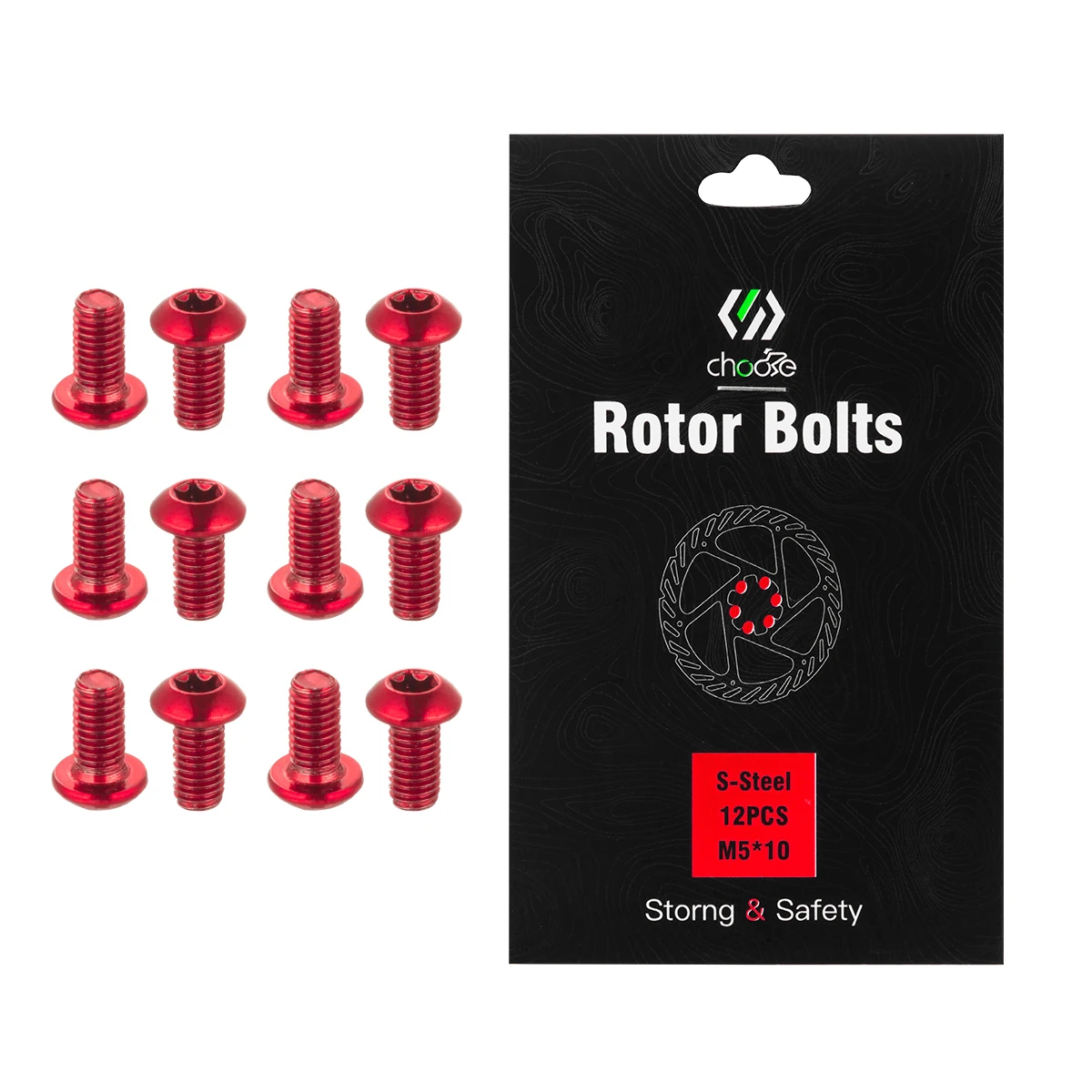 

M5*10 MM Stainless Steel Mtb BIke Brake Rotors Bolts 12 Piece