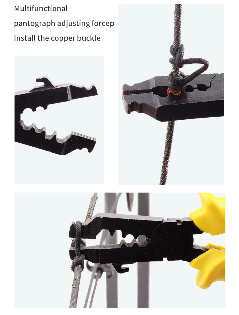 

Bow and arrow adjusting D-ring pliers composite multi-function installation D-ring copper buckle pliers Bow adjusting equipment