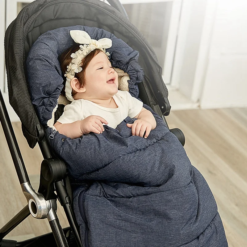 

Baby Sleeping Bag Newborns Universal Stroller Blanket Infant Sleepsack Warm Swaddle Stroller Wrap for Outdoor