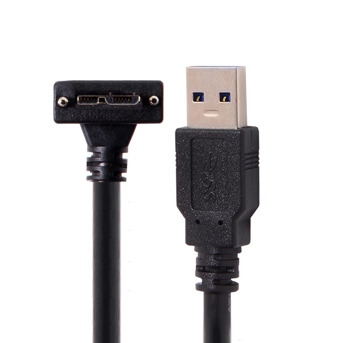 CY 90 Degree Right Angled Micro USB Screw Mount to USB 3.0 Data Cable for Point Grey Chameleon Camera 3m
CY 90 Degree Right Angled Micro USB Screw Mount to USB 3.0 Data Cable for Point Grey Chameleon Camera 3m
