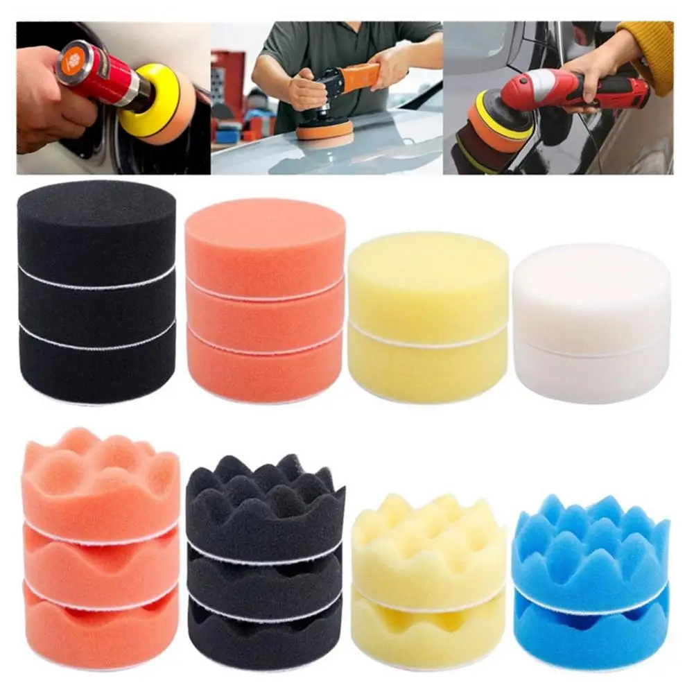 

New 39pcs Sponge Disc Polishing Pad Set Car Spong Buffing Polishing Pads Waxing Sponge Disc Wheel Car Care Kit M10 Dropshipping