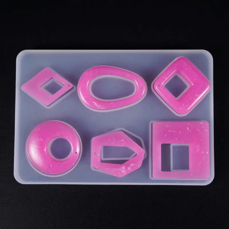 

Silicone Acrylic Earring Necklace Pendant Mold Resin Casting Mold Jewelry Making 203B