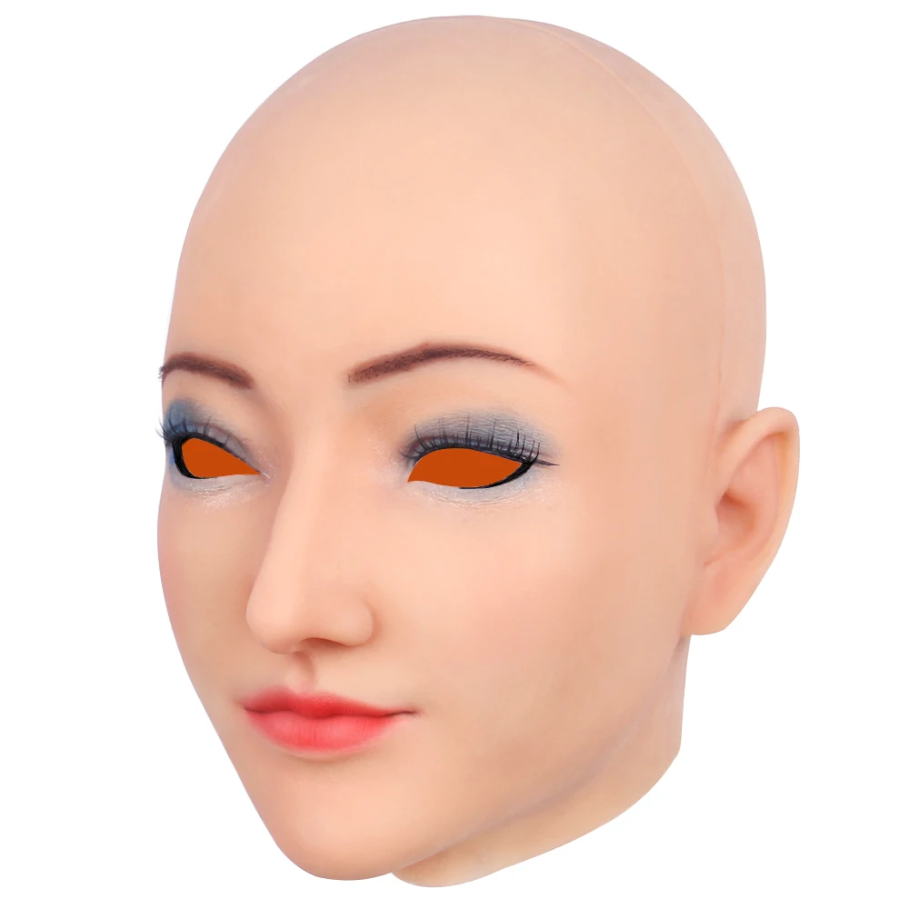 Мягкая силиконовая маска транссексуал KOOMIHO для косплея ручная работа макияж лица