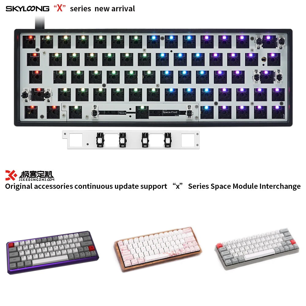 BGKP Новое поступление GK64XS Комплект печатной платы RGB GH60 60% 64 клавиши Горячая замена