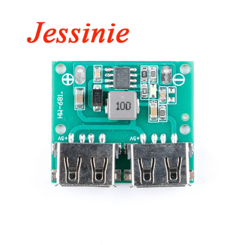 DC-DC понижающее зарядное устройство Модуль питания 9 в 12 В 24 до 5 3A двойной USB