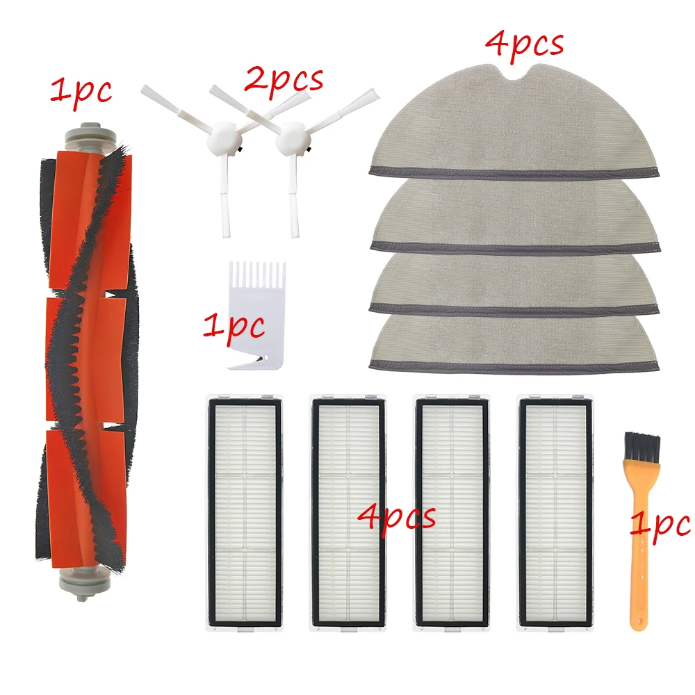 

Hepa Filter + Main Side Brush + Mop Cloth Replacement Kits for Xiaomi Mijia 1C 1T STYTJ01ZHM Robotic Vacuum Cleaner Accessories