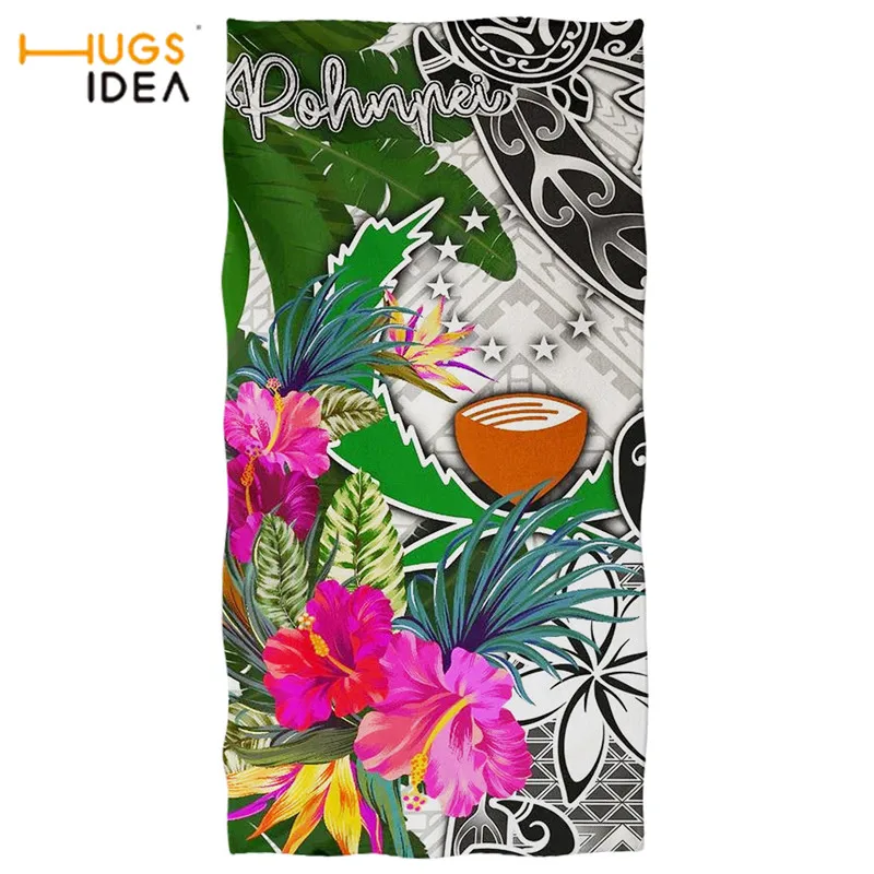 Мягкое банное/пляжное полотенце HUGSIDEA племенное текстильное для рук плотное