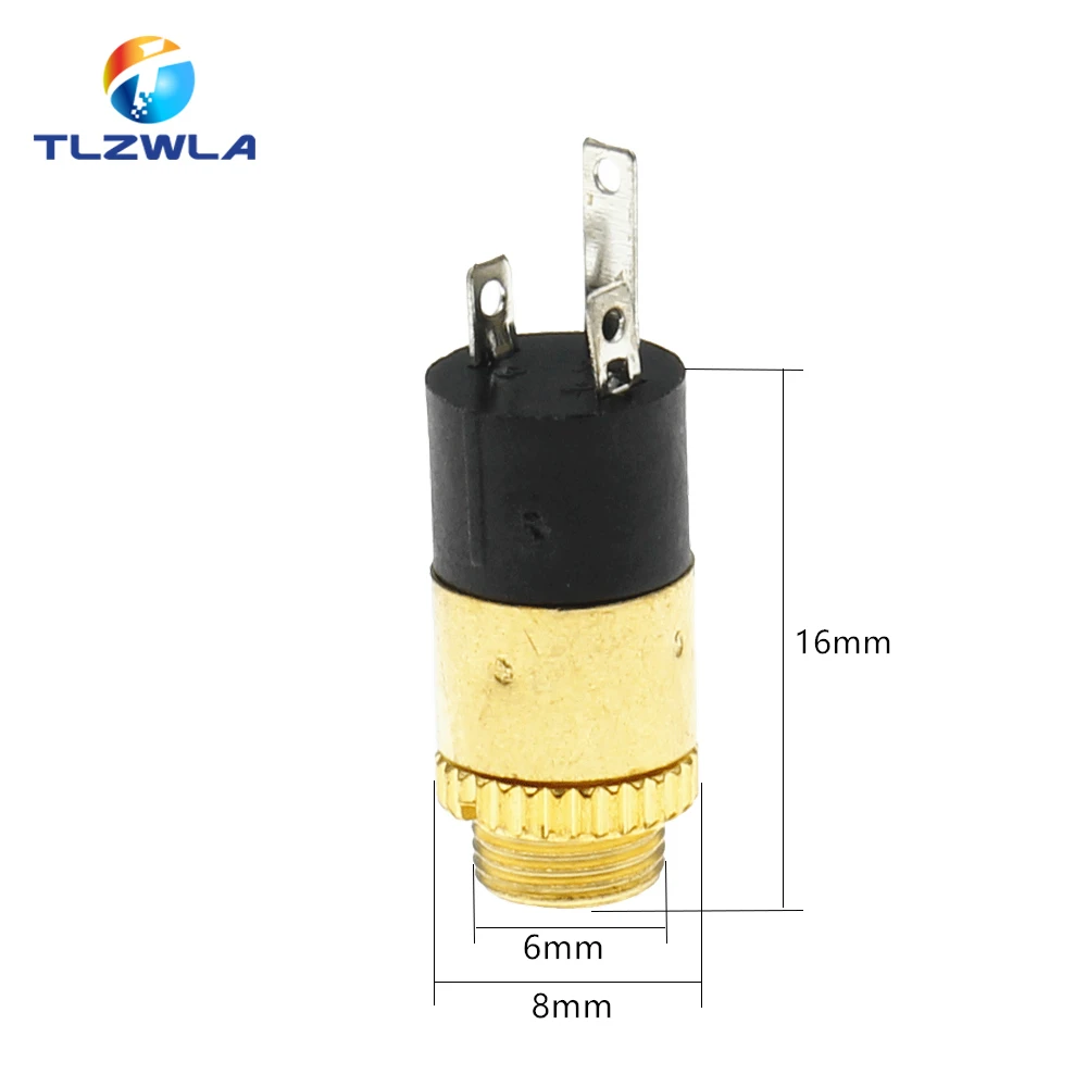 5PCS 3.5MM Cylindrical Socket PJ-392 Stereo Female Jack With Screw 3.5 Audio Video Headphone Connector PJ392 GOLD PLATED - купить по