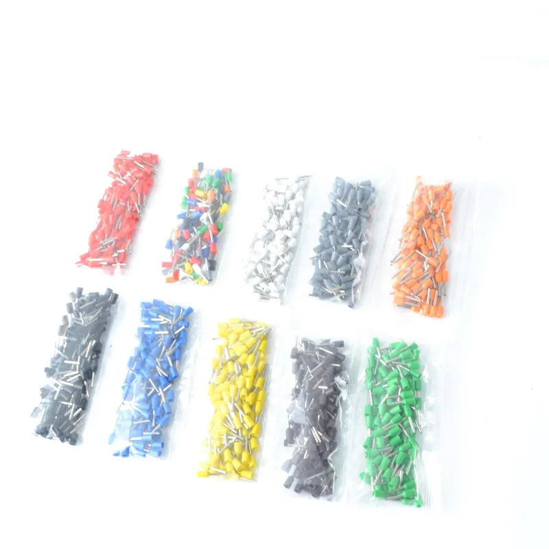 Комплект трубчатых клемм 100-6 мм2, 0,5 шт. в сумке, набор изолированных трубчатых фотоэлементов E1510 E7508 E4009