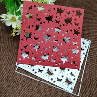 square butterfly background metal cutting dies stencils for diy scrapbooking decorative embossing handcraft die cutting template