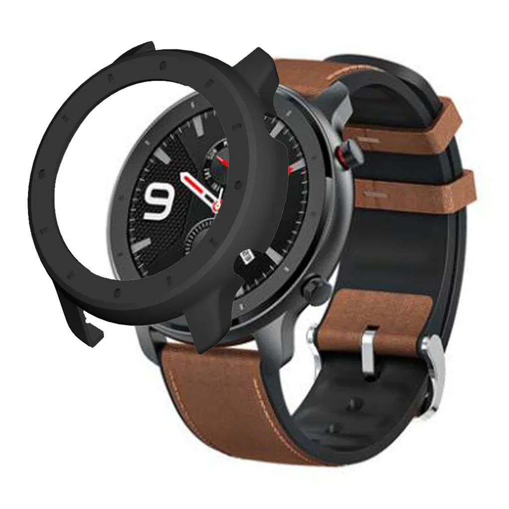 Жесткий защитный чехол из поликарбоната для Xiaomi Huami Amazfit GTR 47 мм, умные часы, цветная рамка из поликарбоната, полное покрытие, запасная защитная оболочка