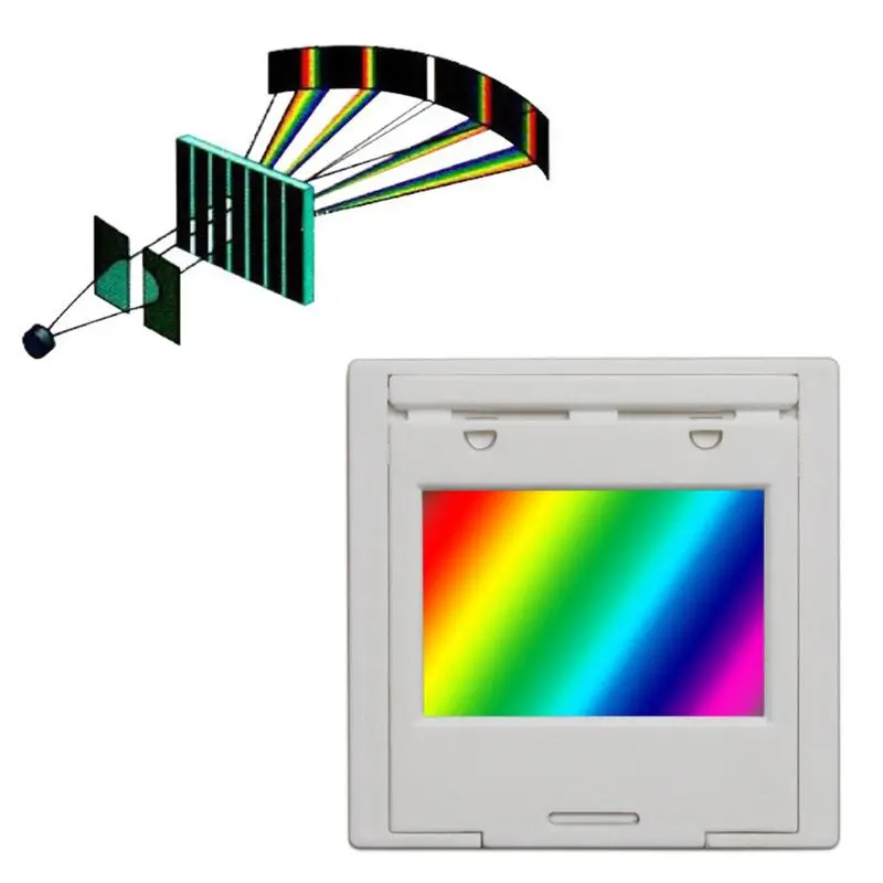 Diffraction Grating 50/100/300/600 line 2mm Transmission Grating Spectrophotometer Optical teaching experiment