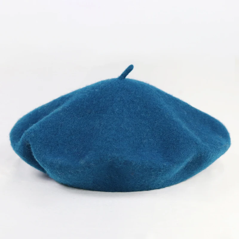 Женская зимняя шапка с голубым светом повседневный берет элегантная женская