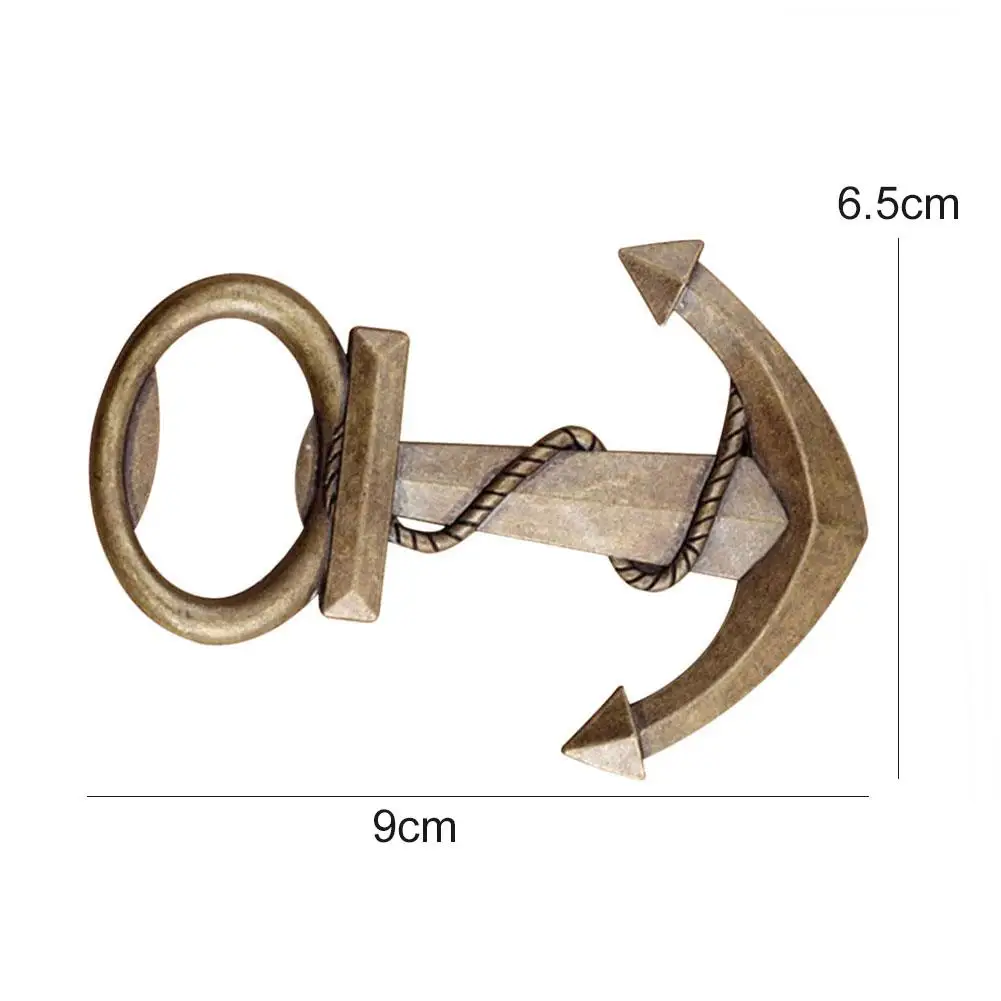 

3D Anchor Shaped Beer Opener Metal Three-dimensional Retro Zinc Alloy Sea Direction Anchor Beer Bottle Opener Wedding Favor Gift