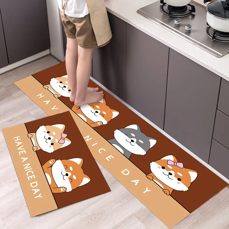 

Kitchen Mat Antislip Bath Mat Soft Bedroom Floor Mat Living Room Carpet Doormat Kitchen Rug