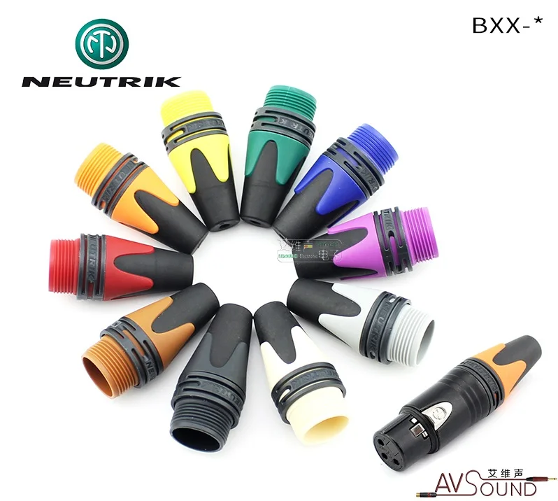 1 шт./10 шт. BXX NEUTRIK цвет xLR штекер задний рукав левый и правый канал определение