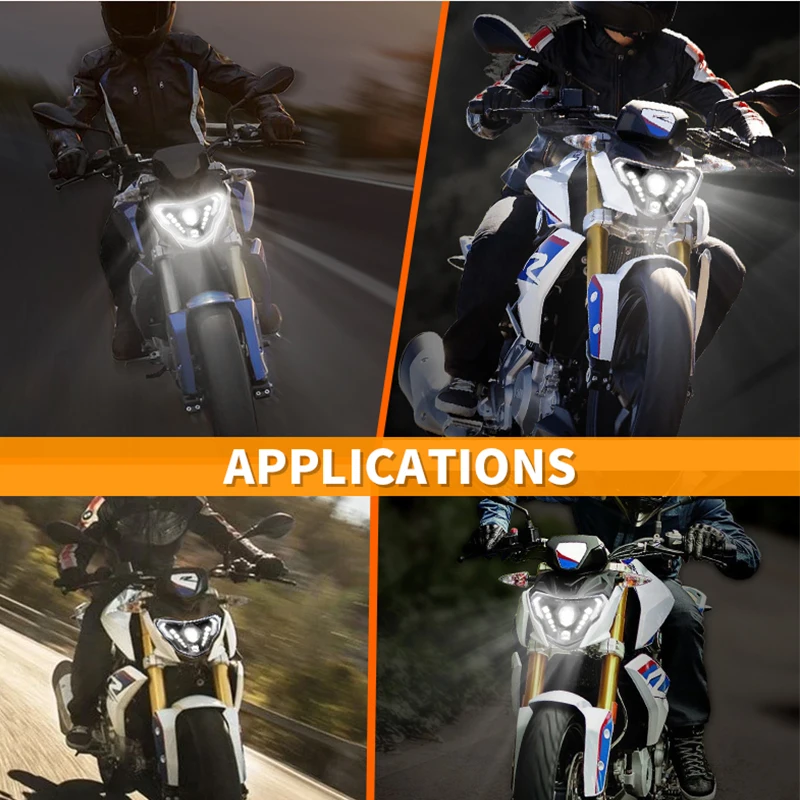 Мотоциклетная светодиодная фара для BMW G310R 2016 2017 2018 2019 2020 2021 дальний/ближний свет с