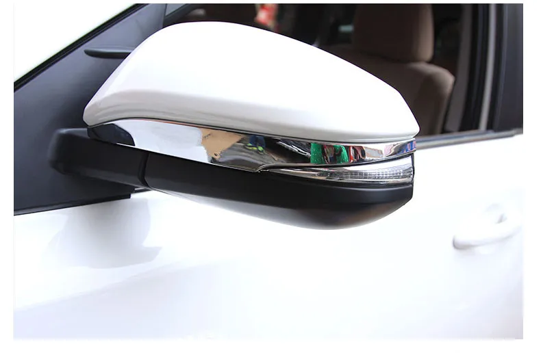 Отделка зеркала заднего вида для Toyota RAV4 Rav 4 2016 2014 2015 ABS Хромированная боковая