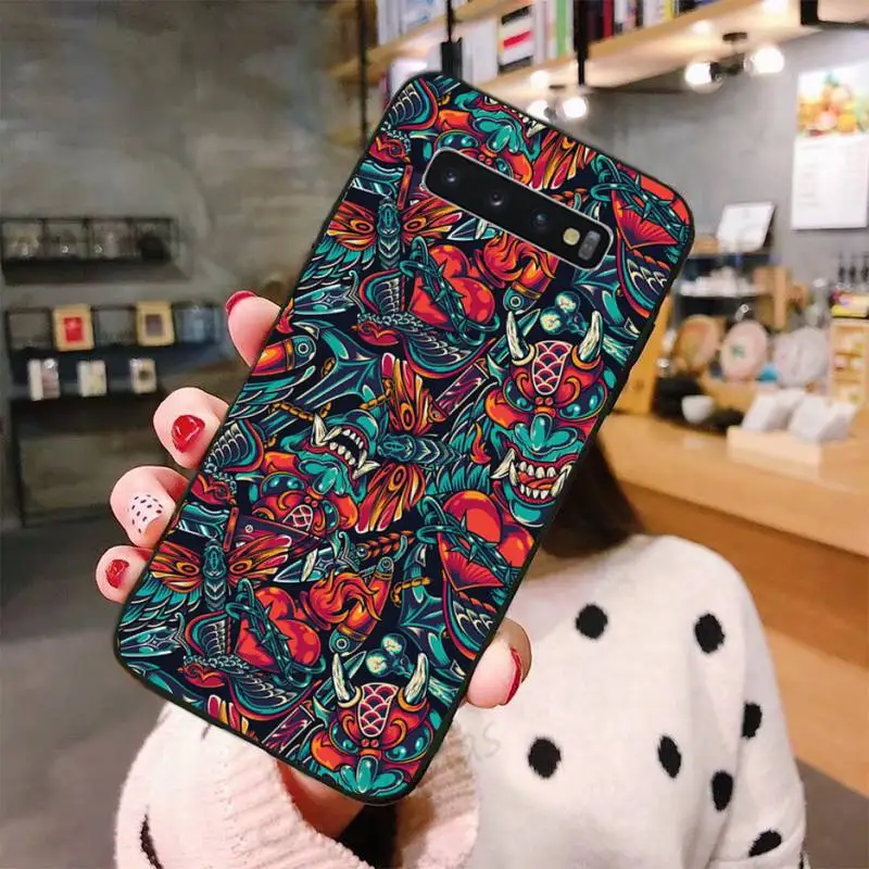 

Japanese Style Art Japan Phone Case For Samsung A50 A51 A71 A20E A20S S10 S20 S21 S30 Plus ultra 5G M11 funda shell