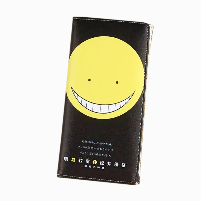 2kinds Cartoon Assassination Classroom Korosensei long PU wallet purse money bag cosplay for kid gift |