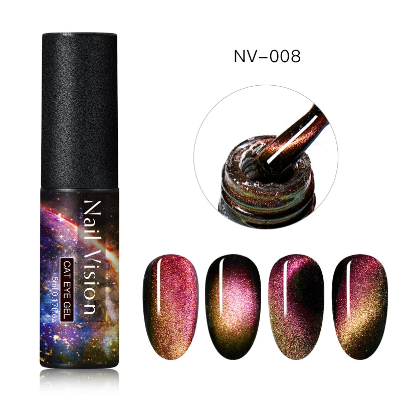 AAS07707 Nail Vision 9D Galaxy Cat Eye гель-Хамелеон Гель для ногтей длительный Galaxy Star эффект кошачьих глаз замачивается УФ/светодиодный - Цвет: AAS07707